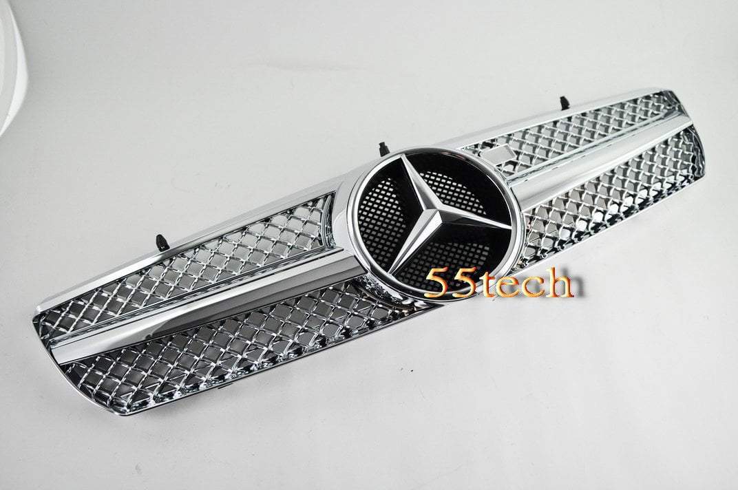 Chrome CL55 Trunk Emblem Badge For Mercedes W215 CL-Class - 4 Piece Letter Set