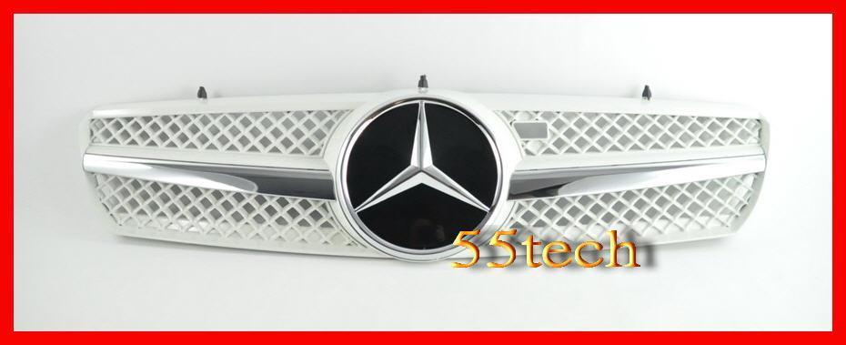 Mercedes Benz W215 2000~2006 CL Class 1 Fin Grille ( works with Distronic) - 55tech Motors