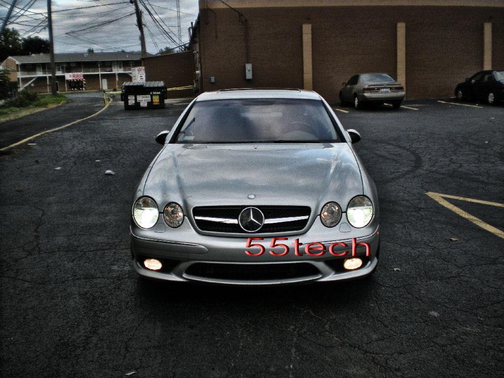 Mercedes Benz W215 2000~2006 CL Class 1 Fin Grille ( works with Distronic) - 55tech Motors