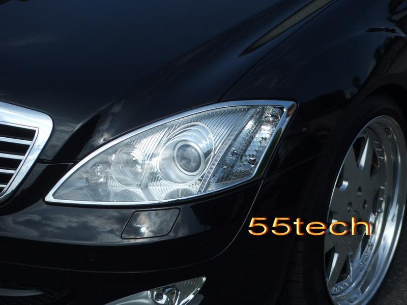 Mercedes Benz W221 2007~2009 S-Class Headlight & Tail light Frames - 55tech Motors