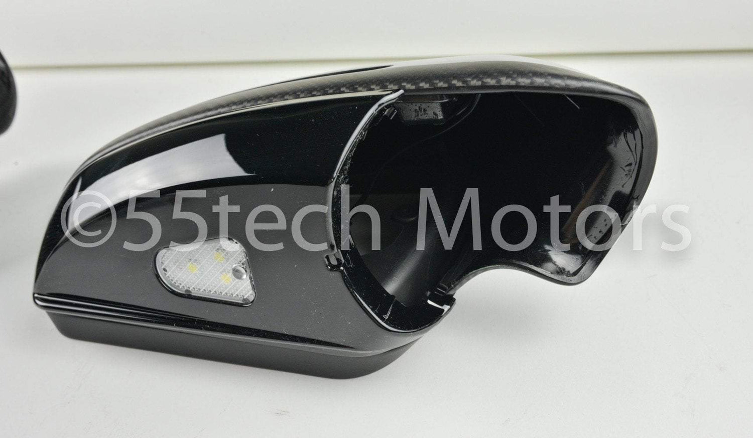 Mercedes W204 2008~2009 Carbon Fiber CF Mirror Covers /Black / Silver / White / Chrome - 55tech Motors