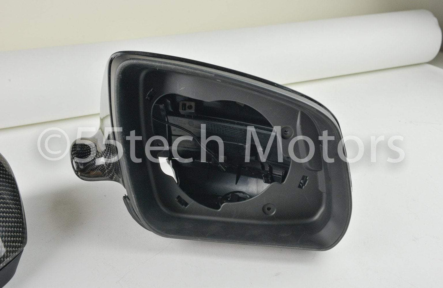 Mercedes W204 2008~2009 Carbon Fiber CF Mirror Covers /Black / Silver / White / Chrome - 55tech Motors