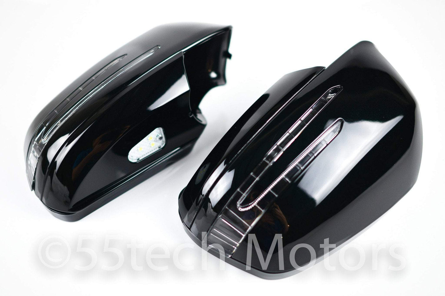 Mercedes W204 2008~2009 Carbon Fiber CF Mirror Covers /Black / Silver / White / Chrome - 55tech Motors