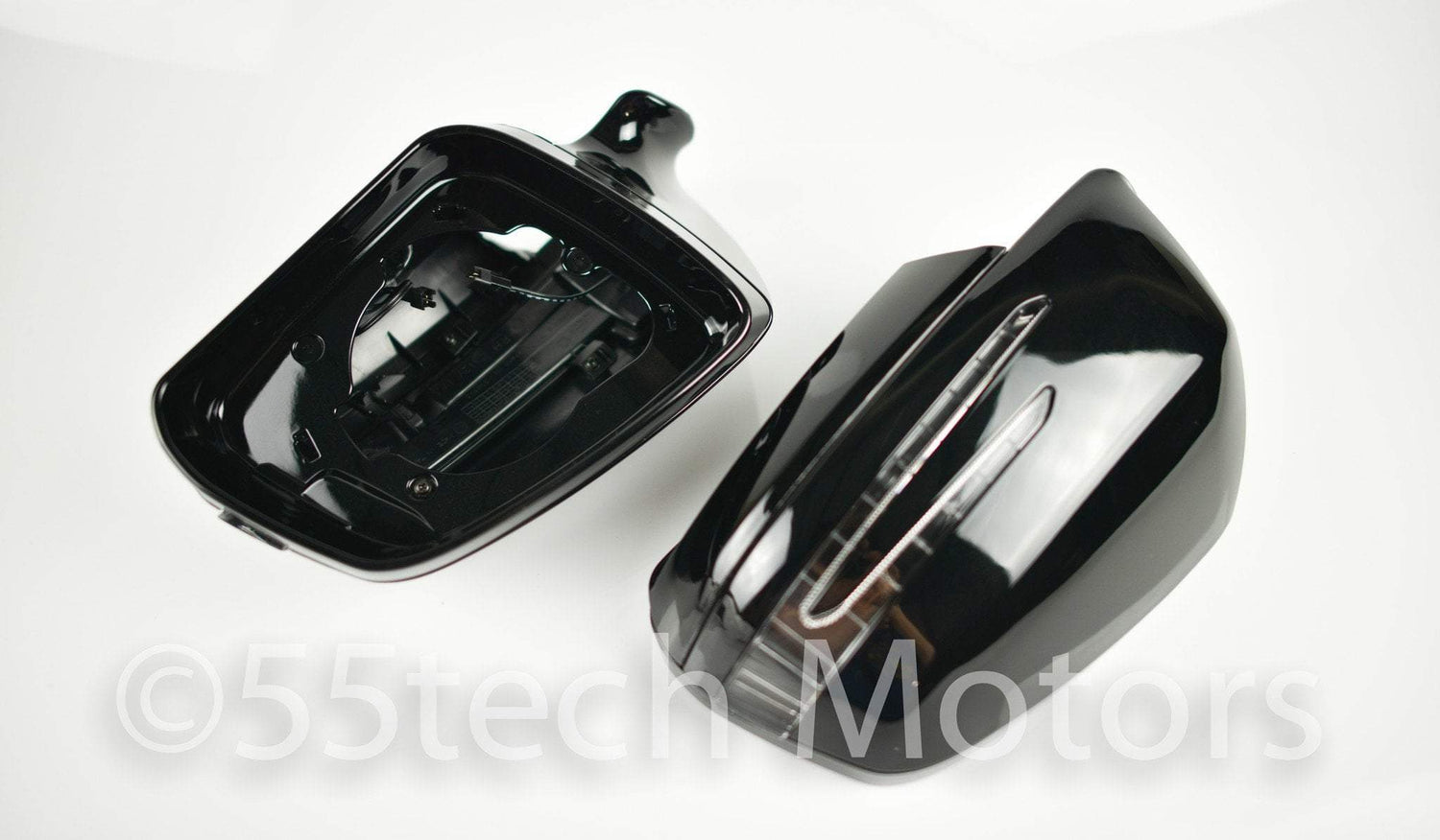 Mercedes W204 2008~2009 Carbon Fiber CF Mirror Covers /Black / Silver / White / Chrome - 55tech Motors