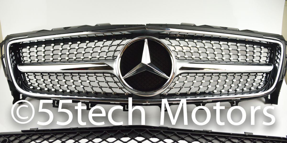Mercedes W218 2012-2014 CLS Diamond Grille CLS550 CLS350 - 55tech Motors