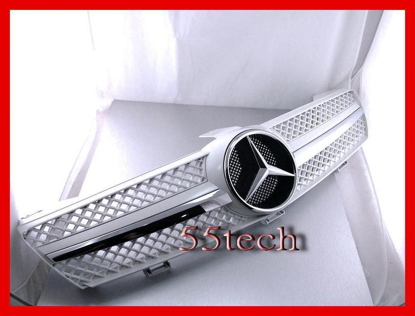 Mercedes W219 CLS 1 Fin Style Grill ( No Distronic) - 55tech Motors