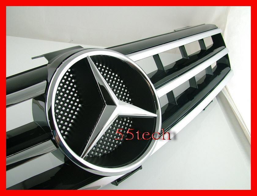 Mercedes W219 CLS 3 Fins Style Grill - 55tech Motors