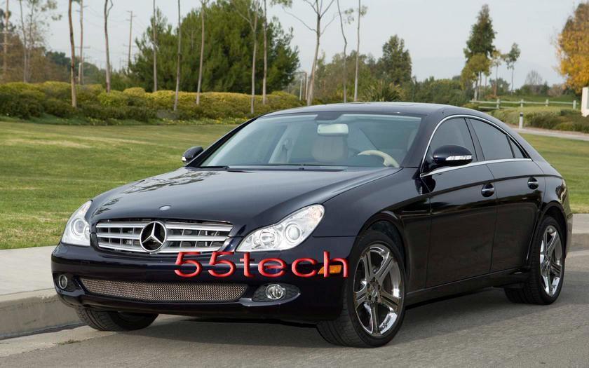 Mercedes W219 CLS 3 Fins Style Grill - 55tech Motors