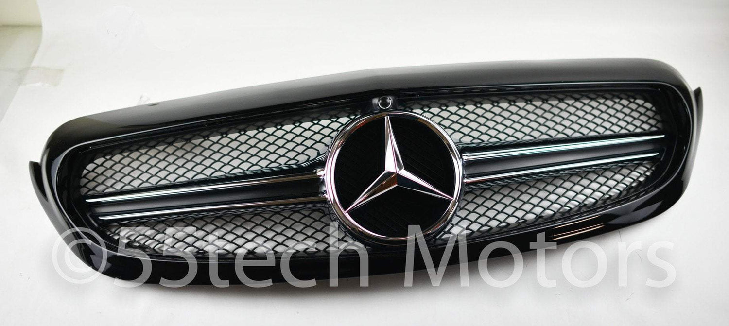 W205 2015 C class c250 c300 c400 Grille grill AMG 1 Fin Style - 55tech Motors