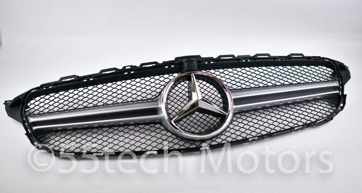 W205 C63 AMG Style Grille - 1 Fin - 55tech Motors