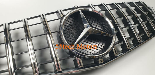 Mercedes Benz W207 E350 E550 COUPE Grille Grill GT GTR PANAMERICANA 2014 2016 - 55tech Motors