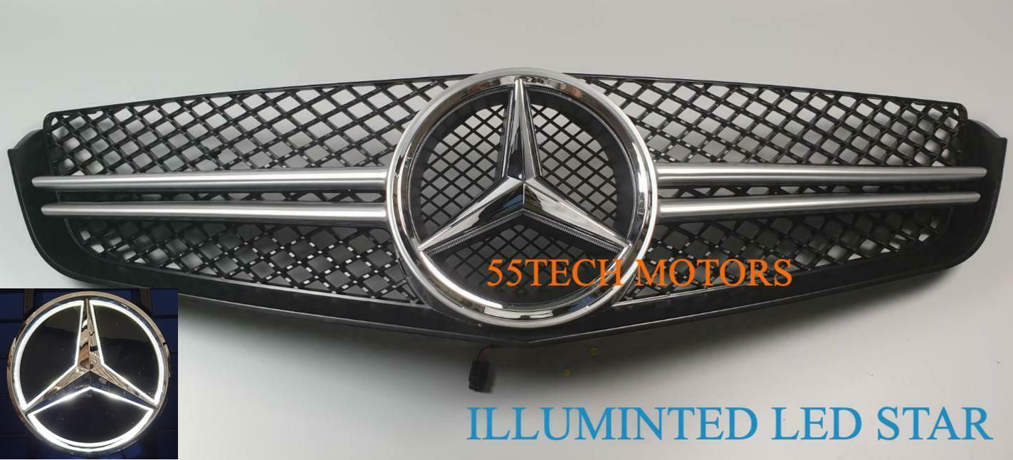 Mercedes-benz W207 2 door coupe Single Fin Grill ( Illuminated LED Star Emblem) - 55tech Motors